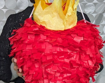 Serce w ogniu piñata Corazón en lamy