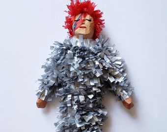 David Bowie papier-mâché sculpture