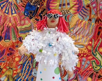 Yayoi Kusama Humanoid Robot papier-mâché sculpture