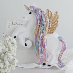 Einhorn-Patch-Set Mit 3 Aufnähern / Aufbüglern | Größen 40x25mm Bis 80x50mm | Für Kleidung & Accessoires