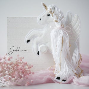 Aufnäher Pegasus Einhorn Applikation Patch von Stickherz Johlina Bild 4