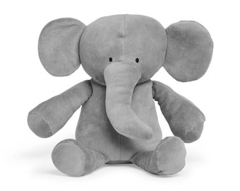 XL Kuscheltier Schmusetier Elefant Plüschtier grau personalisierbar