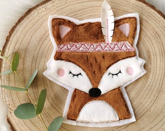 Aufnäher Fuchs Mädchen Fox Applikation Patch von Stickherz für Jacken Walk Herbstmotive Johlina