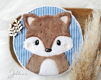 Aufnäher Fuchs Junge Button Patch Applikation Aufbügeler Johlina Stickherz