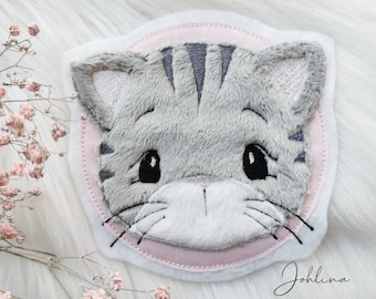 Aufnäher Katze  Mimi Button BKH Applikation Patch von Johlina Stickherz