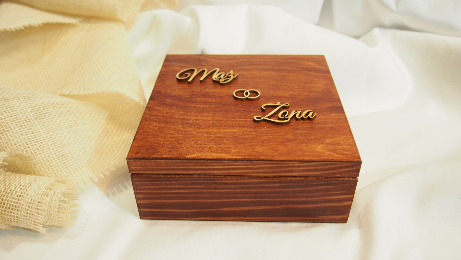 Rustic Wedding Wooden Box, Rustic Wedding Storage Box, Boho Wedding