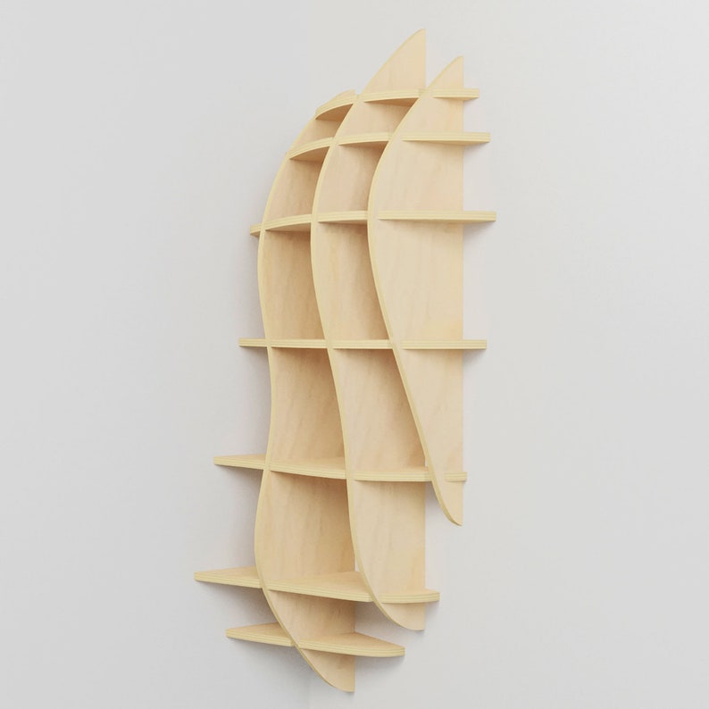 Corner shelf CNC router vector files wooden parametric Etsy