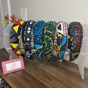 Ankara Padded Headbands African Fabric Headbands Multi color Headbands