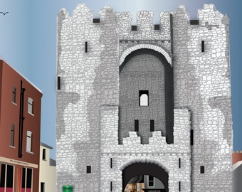 St Laurence van Gate - Drogheda Print A3 Poster