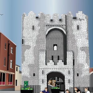Porte St Laurence - Drogheda A5 impression carte postale