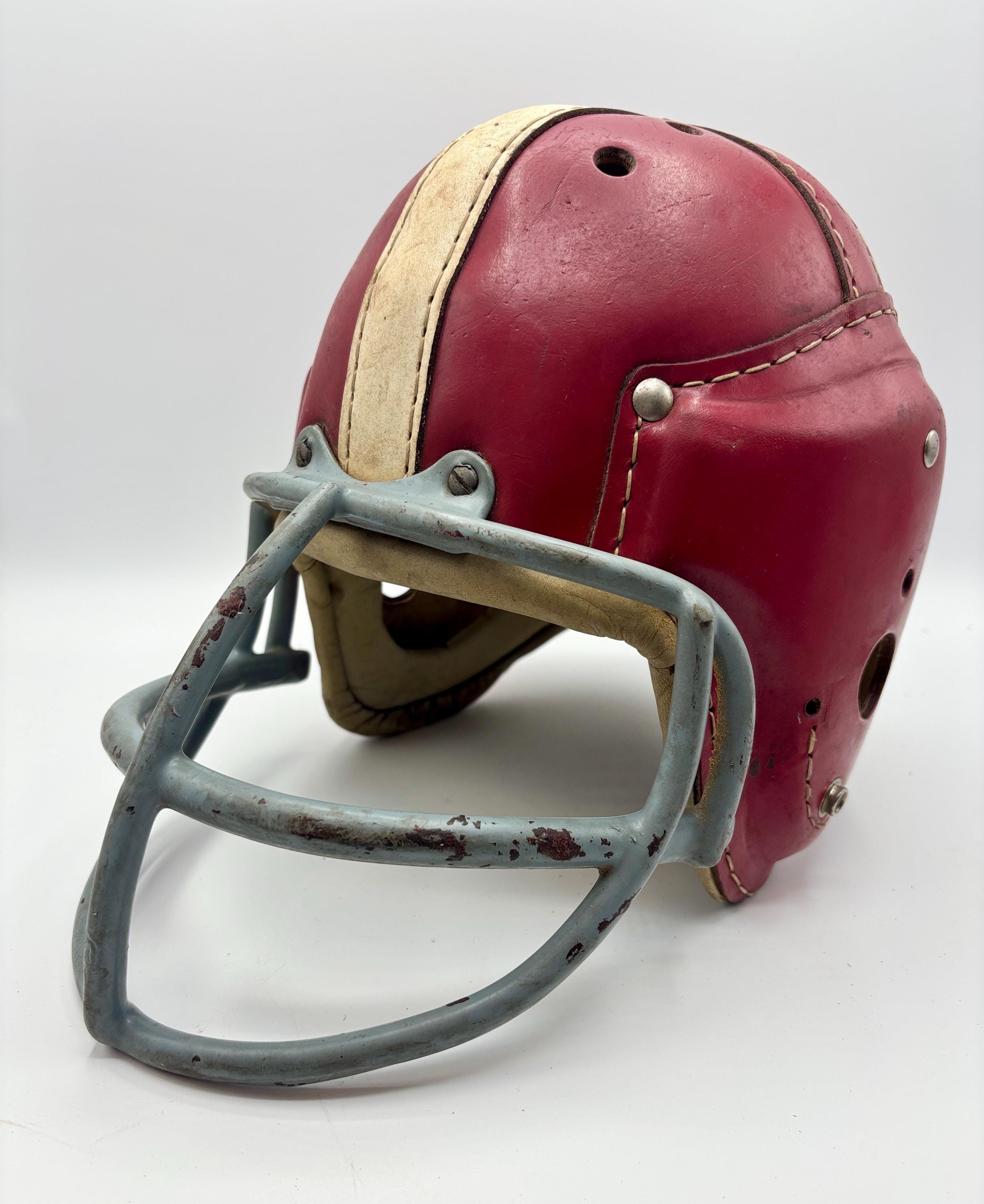1950's Macgregor H612 Vintage Leather Football Helmet - Etsy