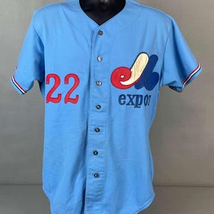 1978 Game Worn Montreal Expos Powder Blue Road Jersey