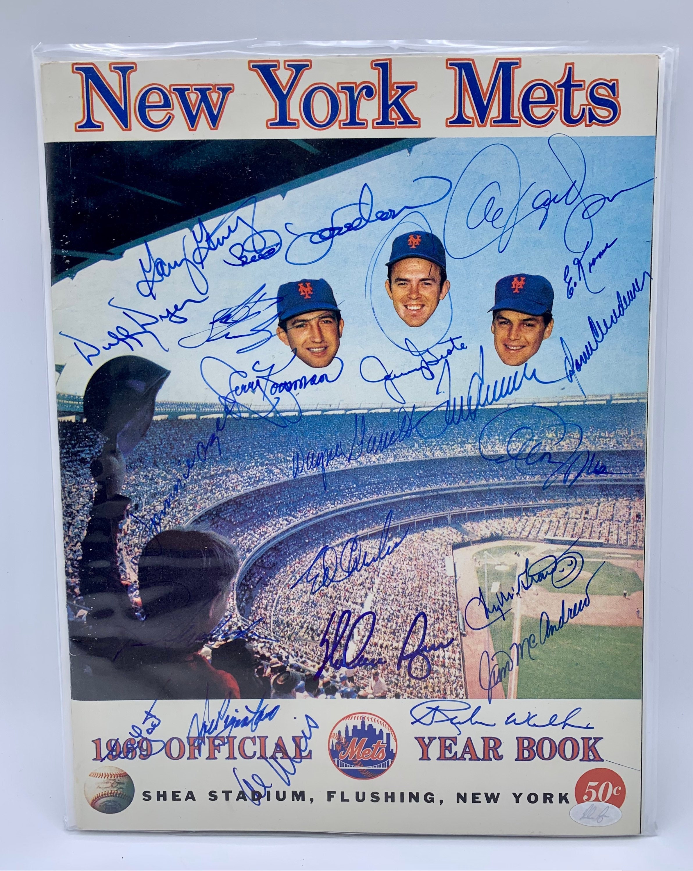 Lot Detail - 1969 New York Mets Team Signed 30th Anniversary Poster with 28  Signatures