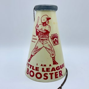 Vintage Late 50's - Early 60's Little League Baseball Megaphone - Chain Intact