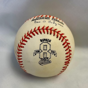 Rawlings Official American League Cal Ripken Jr 2130 - 2131 Baseball