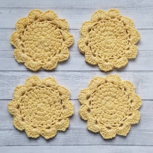 Summer Coasters, Summer Decor, Fall Decor, Spring Decor, Housewarming Gift,  Crocheted Coasters, Christmas Gifts, Mom Gift