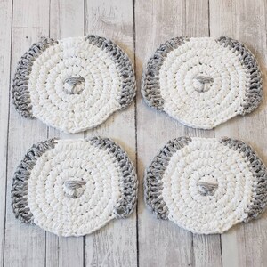 Dog Coasters, Dog Lover Gift, Dog Mom Gift, Drink Coaster Set, Crocheted Coasters, Animal Lover Gift, Pet Parent Gift, Mothers Day Gift