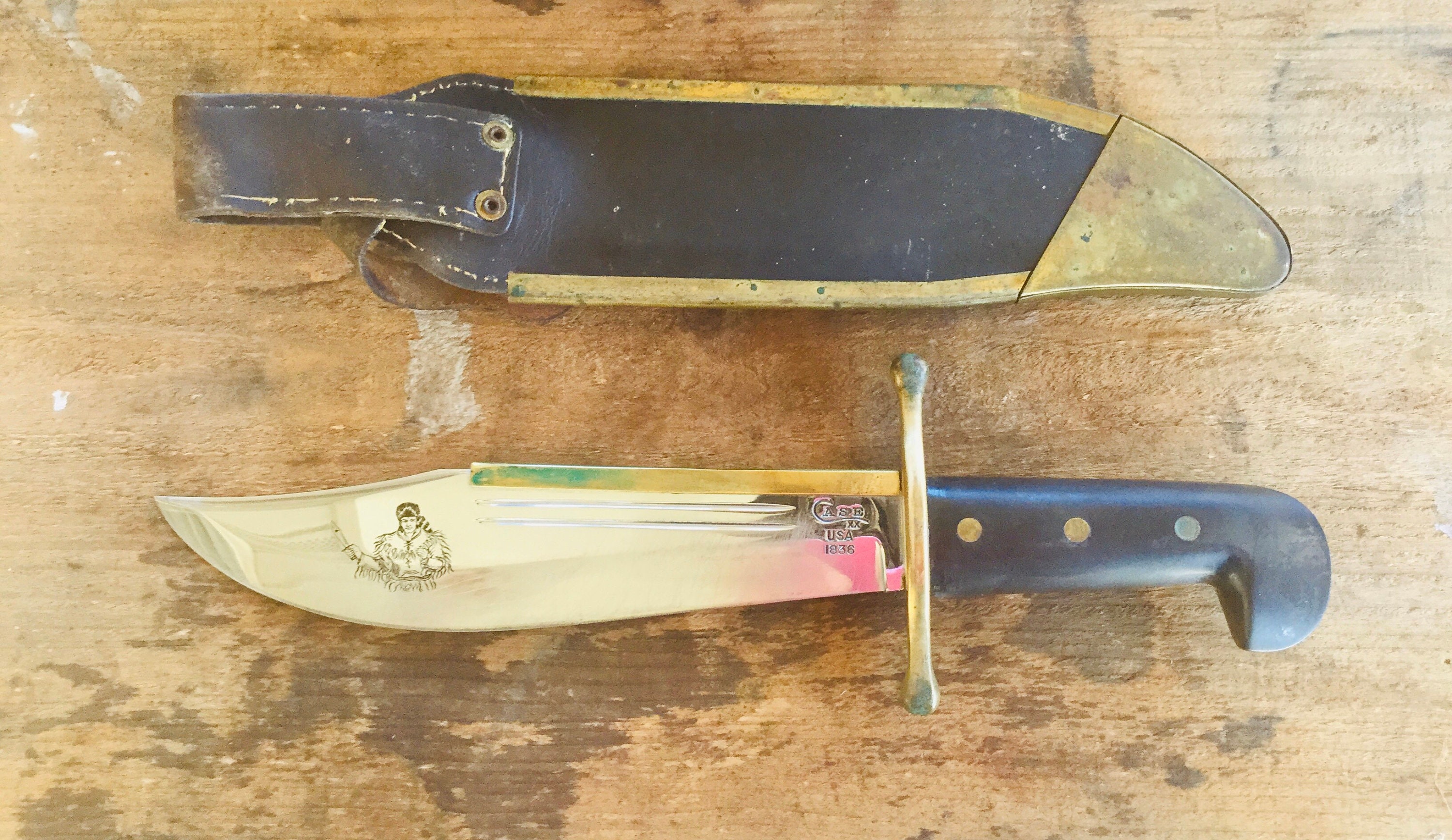 Older Case XX 1836 Bowie KnifeSheath Etsy