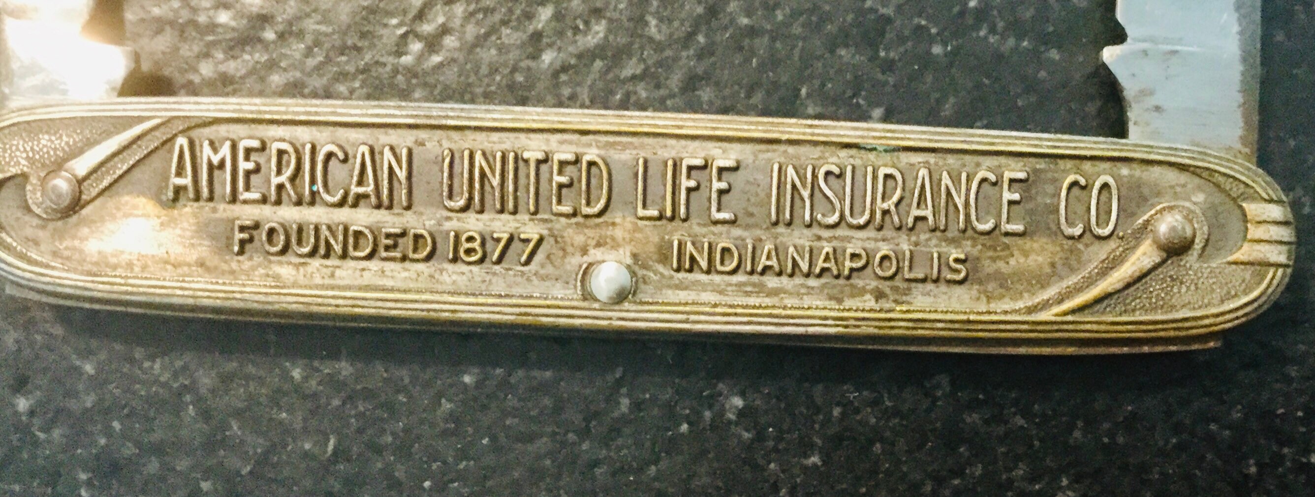 Vintage American United Life Insurance Co. Cuchillo de Etsy