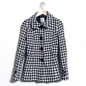 Houndstooth deals peacoat women's