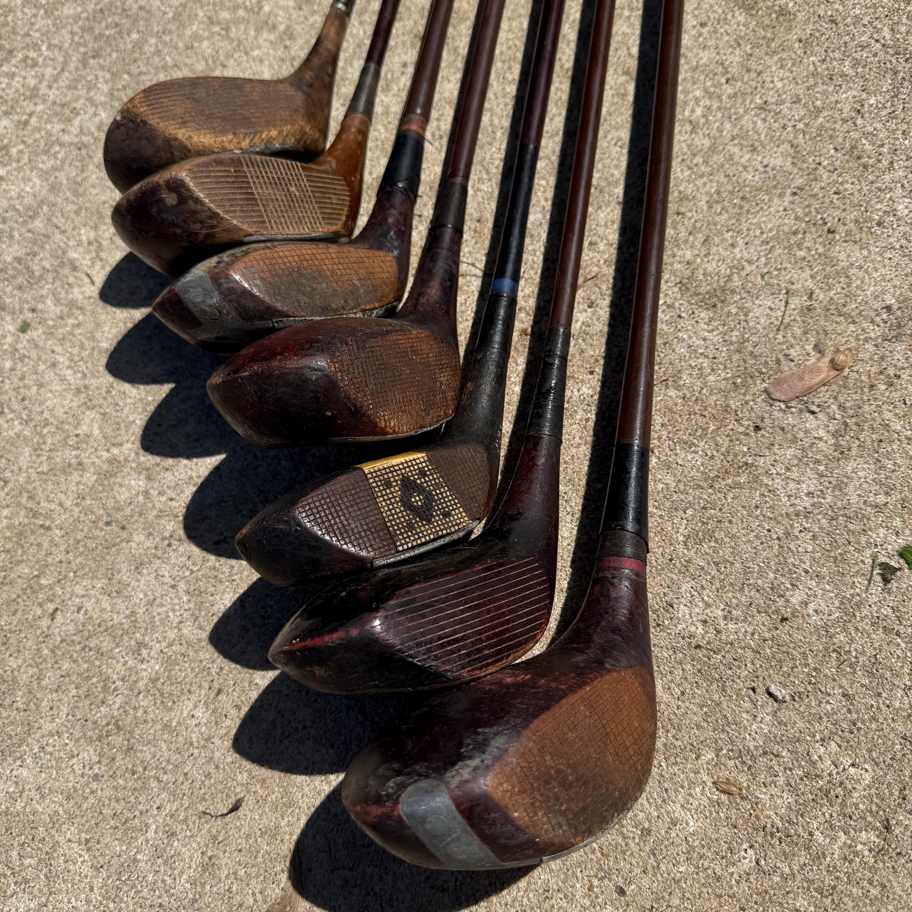 Antique Wood Shaft Golf Club - Etsy