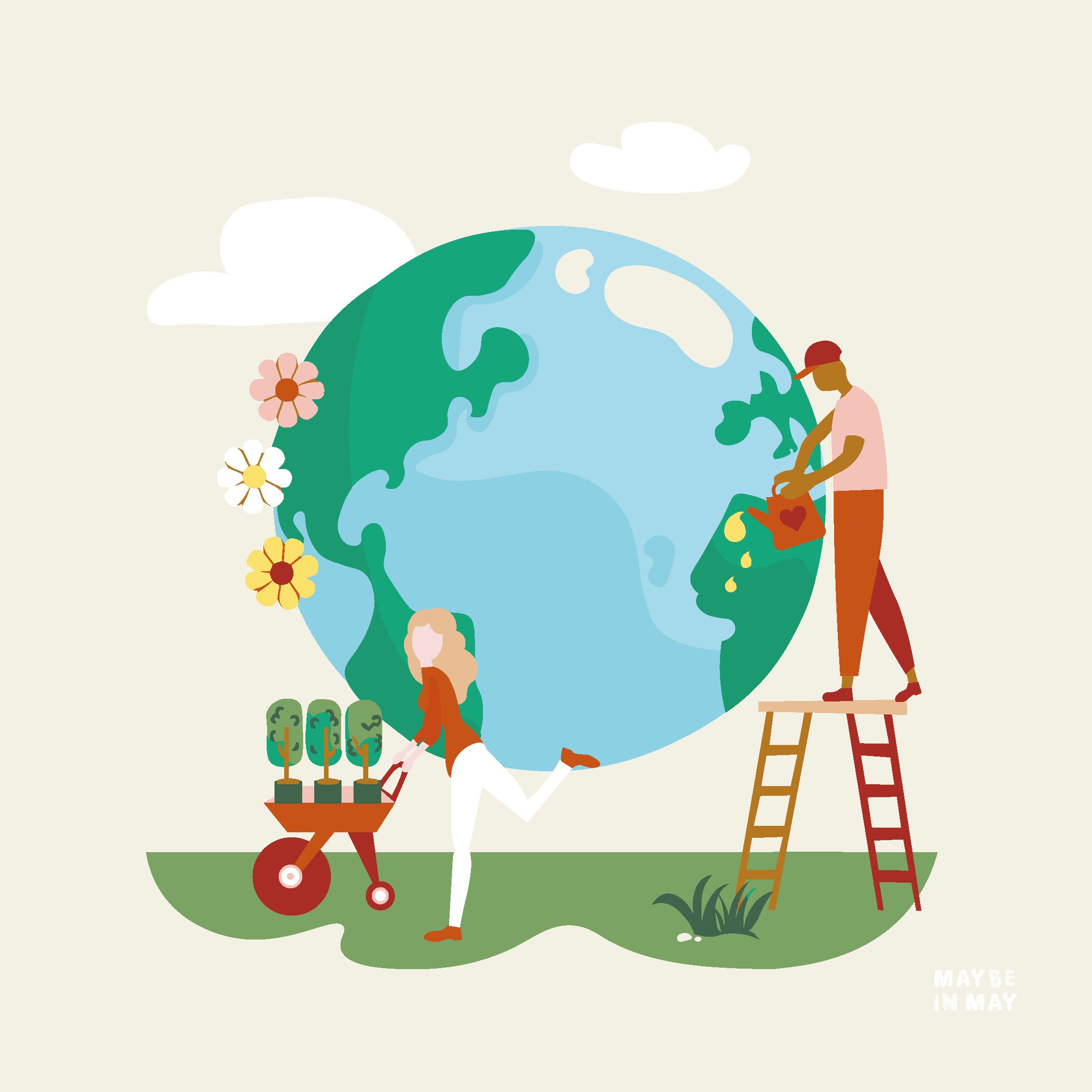 A Better World Earth Day Poster Print Download Digital Etsy