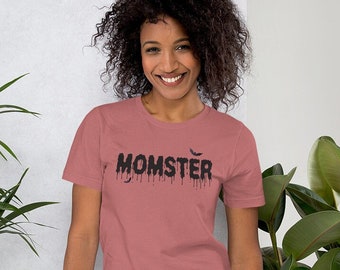 Momster Shirt Mom Halloween Shirt Trick-or-Treat Fall Monster Shirt Funny Halloween Shirt for Her Momster