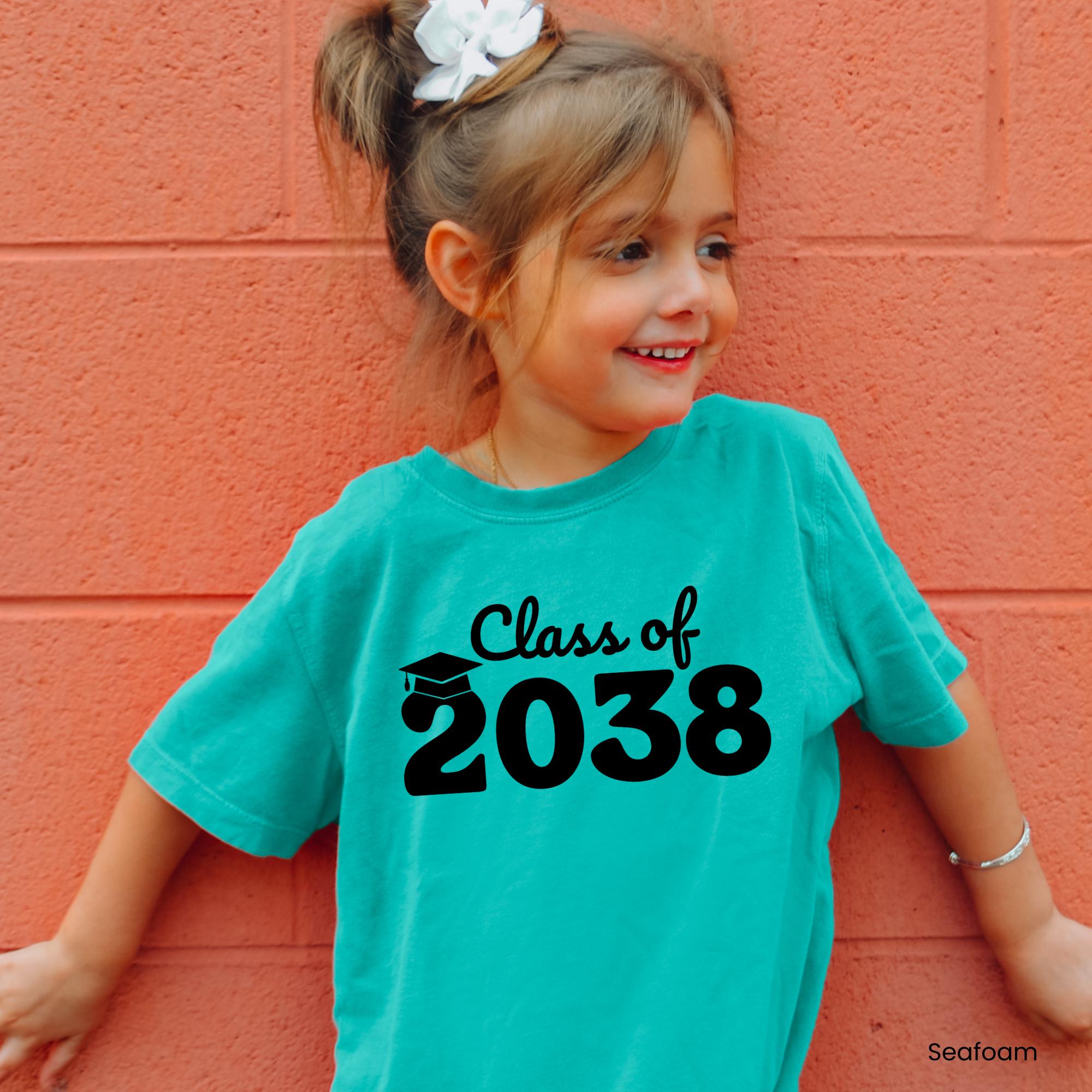 Class of 2038 Handprint Shirt, First Day of School Shirt, Grow With Me Shirt, Photo Day Shirt, Kinder Through 12th