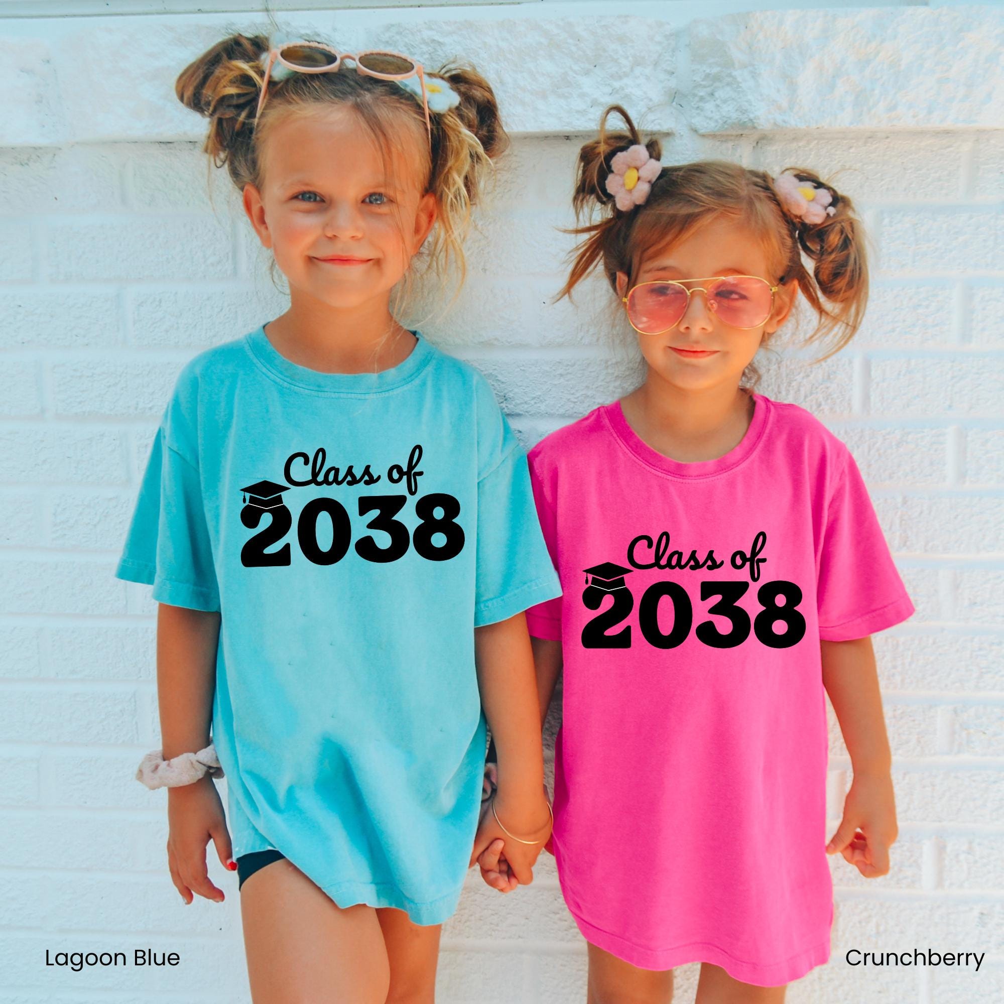 Class of 2038 Handprint Shirt, First Day of School Shirt, Grow With Me Shirt, Photo Day Shirt, Kinder Through 12th