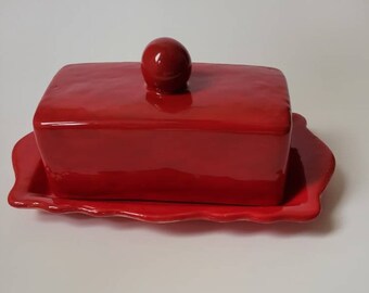 Dolls House Miniature White Ceramic Butter Dish Cheese Dish