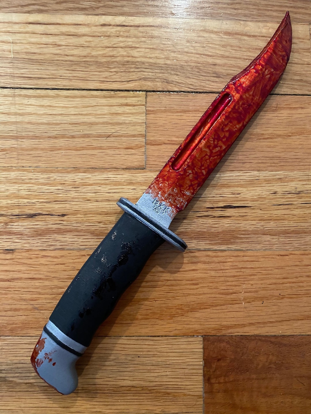 BLOODY Ghostface Killer Buck 120 Scream Knife Costume Prop Etsy