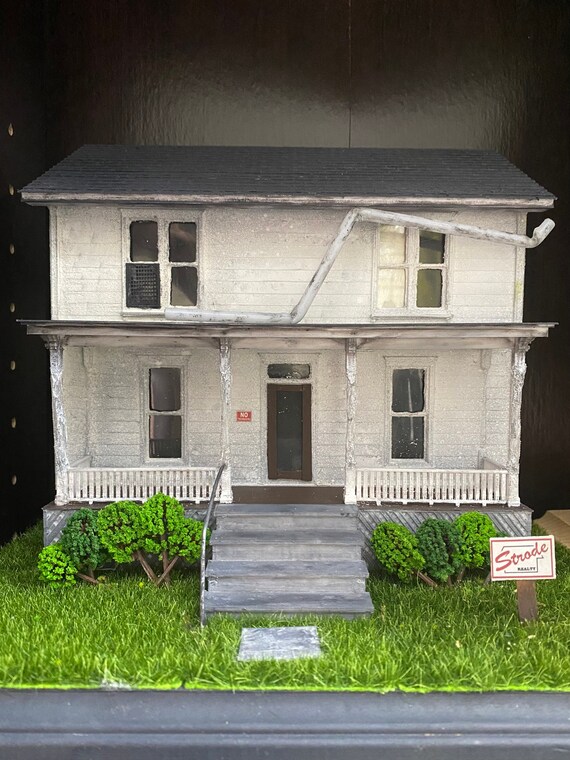 Michael Myers House Halloween Diorama Figure Doll Art Display Etsy