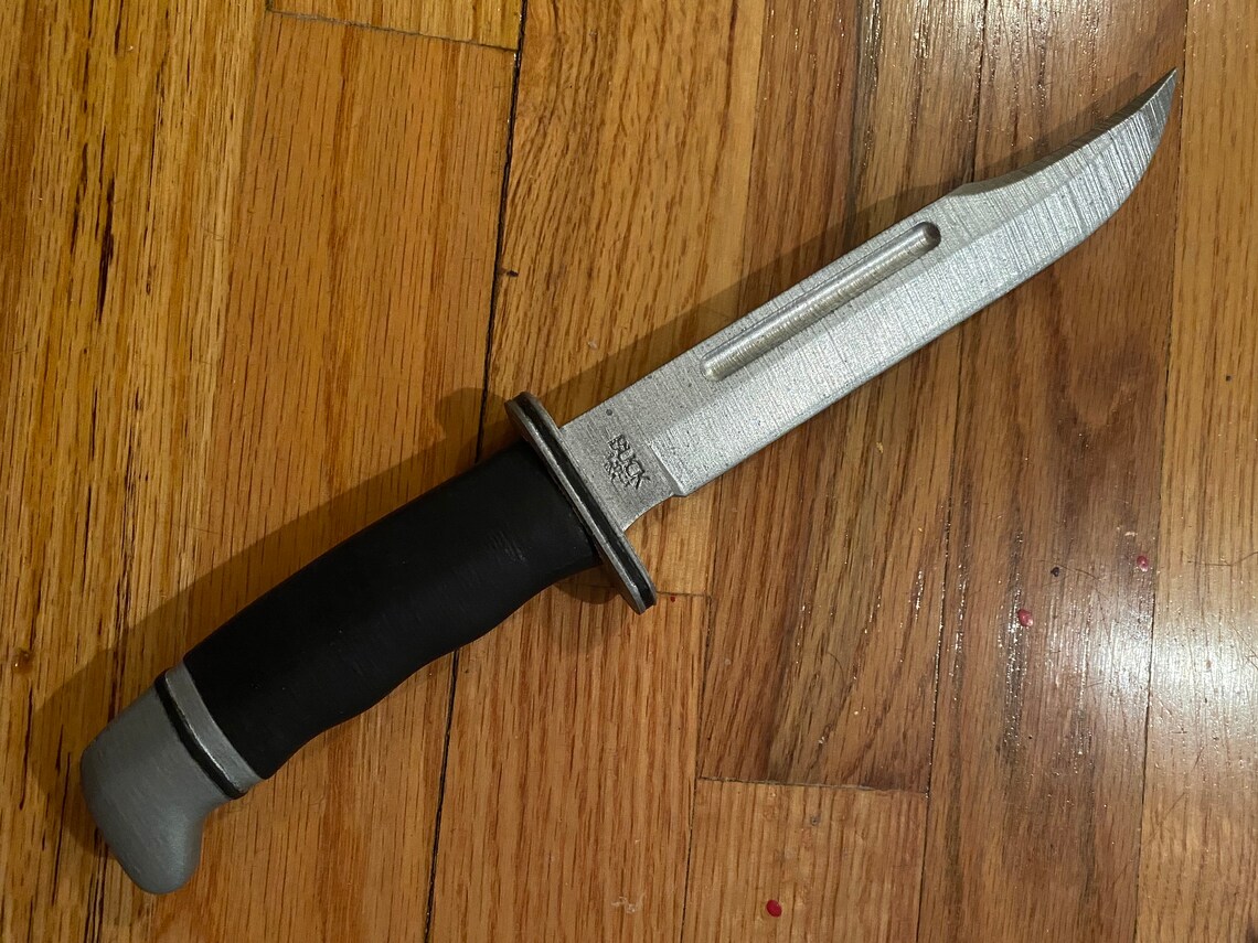 Ghostface Killer Buck 120 Scream Knife Costume Prop Jason Etsy