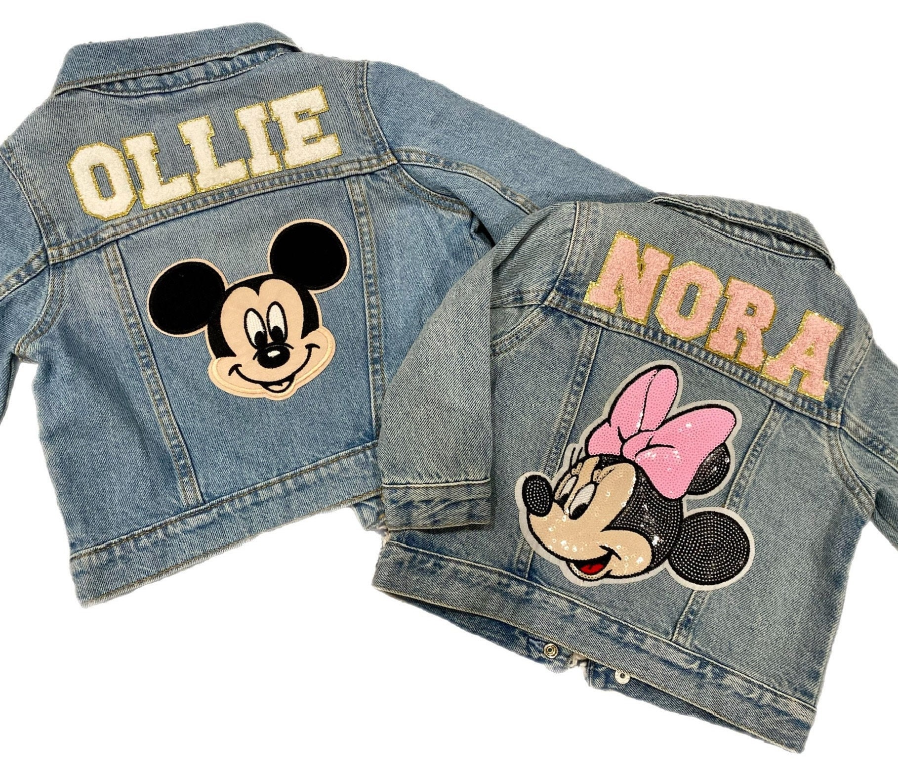 Large Sequin Mickey Mouse Patch, Disney Iron on Patch, Embroidery Patches  for Denim Jacket, Patches for Jeans, Patches Set 