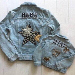 mama and baby jean jackets