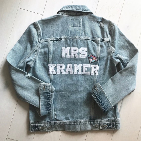 etsy custom jean jacket