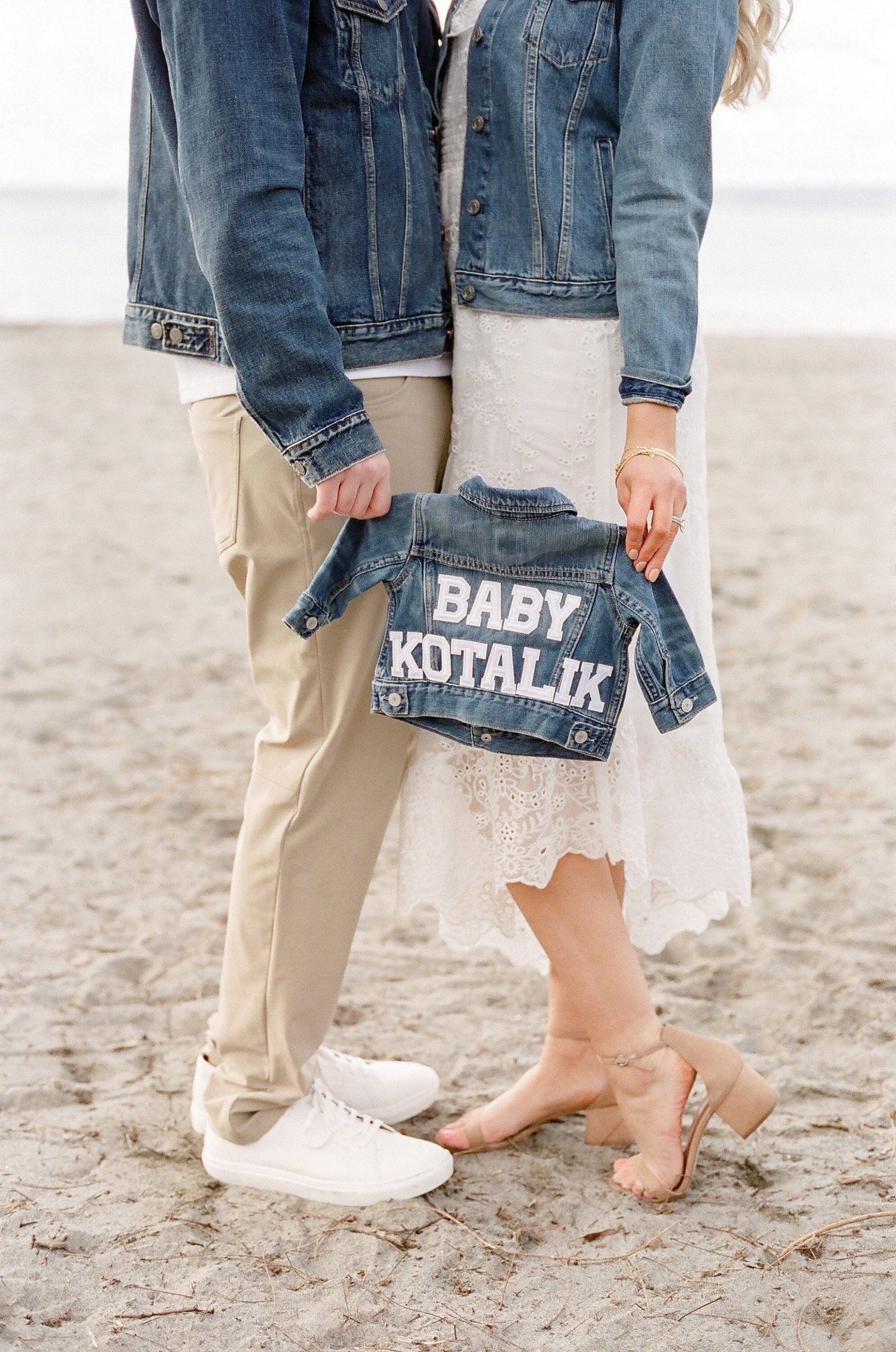 Personalised Sparkly Name Patch Denim Jacket – Rose + Moo