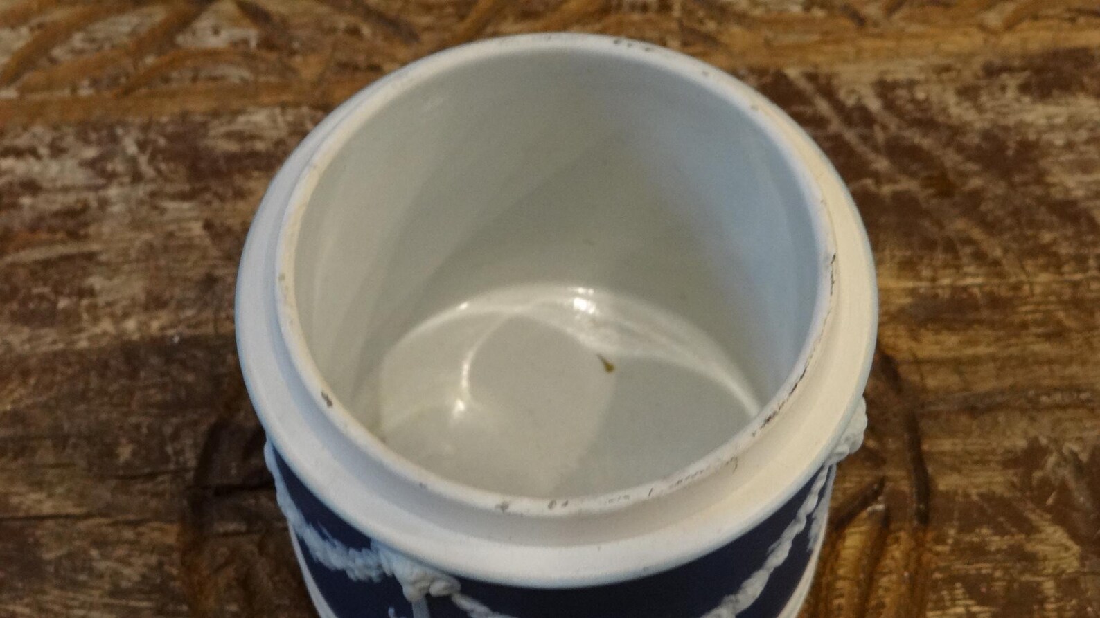 Antique English Ram Goat Heads Floral Neoclassical Wedgewood Blue ...