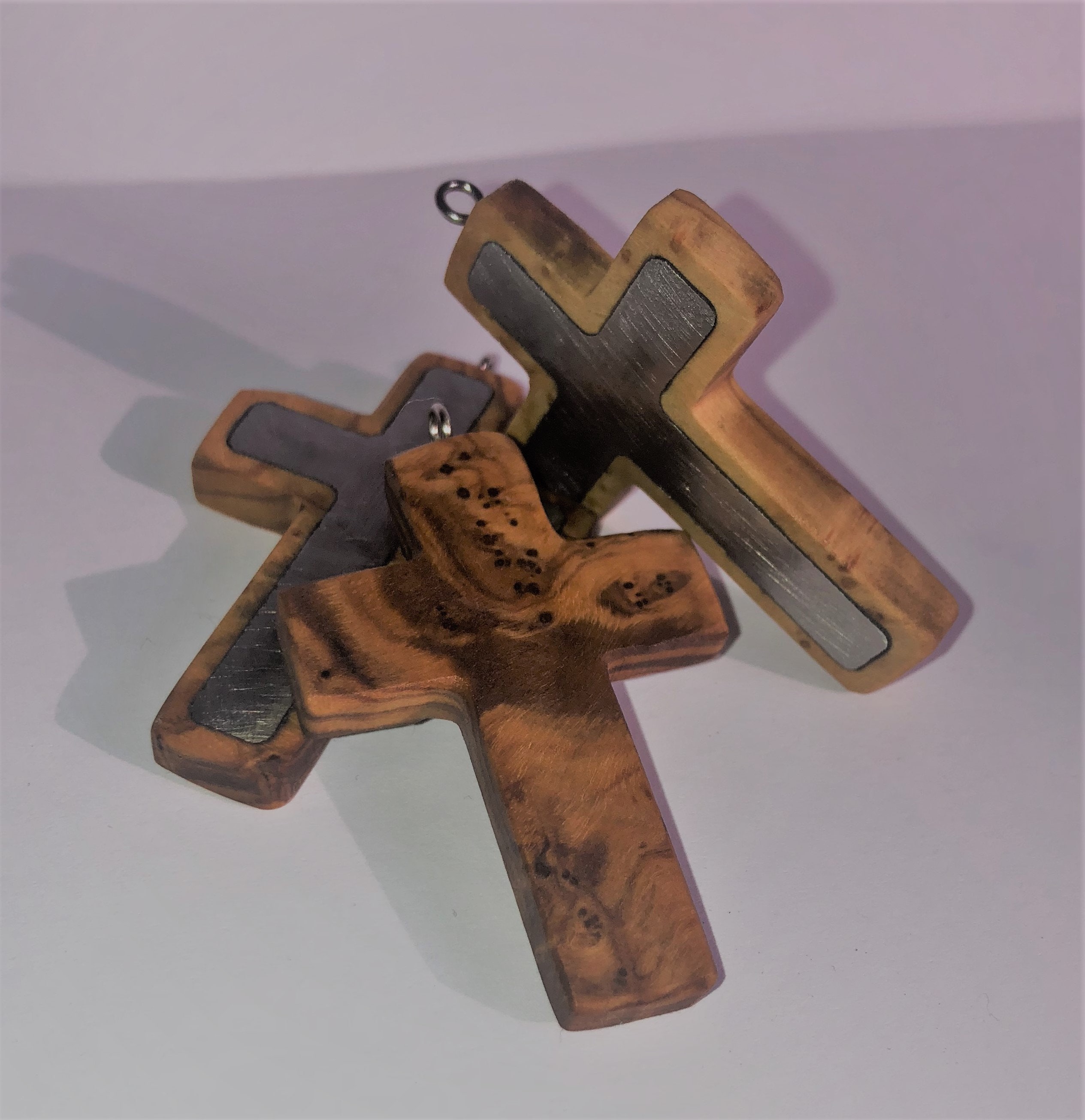 The Holy Cross Wooden Pendant - Genuine Leather Cord - MedieWorld