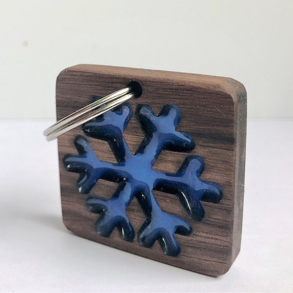 SnowFLAKE keychain pendant
