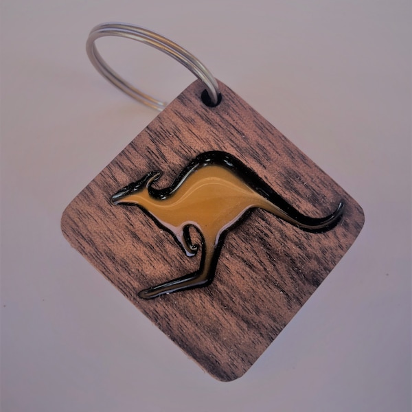 Kangaroo Keychain Etsy
