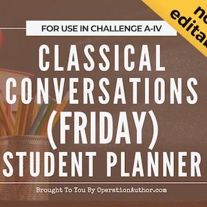Challenge FRIDAY Student Planner [UPDATED & EDITABLE]