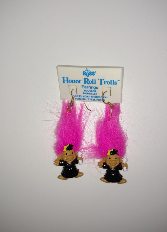 2" Russ Honor Roll Troll Doll WORLD'S BEST STUDENT NEW IN ORIGINAL WRAPPER 