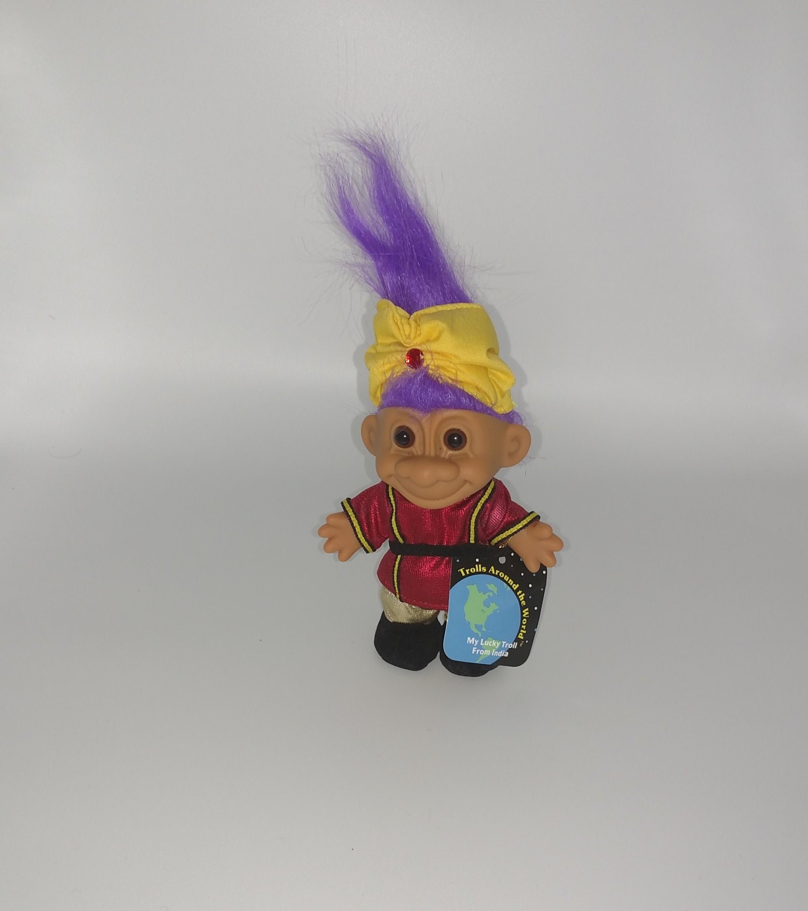 Vintage 4 Purple Hair Russ Troll Doll Trolls Around Etsy