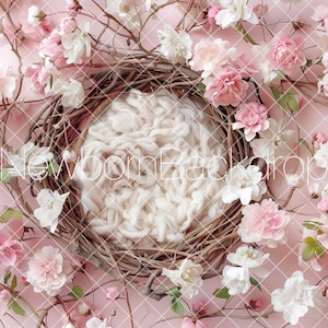 NEWBORN DIGITAL Background, Newborn Digital Backdrop, Pink Newborn Digital, Pink Newborn Prop, Digital Newborn Backdrop, Newborn Photography