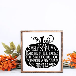 Fall Pumpkin Wooden Sign, Fall Decorations, Primitive Pumpkin Decor, Fall Shelf Decor, Hello Fall Wall Art