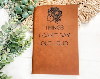 Anxiety Writing Journal, Therapy Journal, Self Care Gift, Hardcover Diary Notebook, Mood Tracker, Mental Health Wellness Journal
