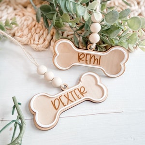 Custom Pet Ornament, Dog Stocking Name Tag, Personalized Dog Holiday Ornament, Christmas Name Tag, Dog Owner Gift