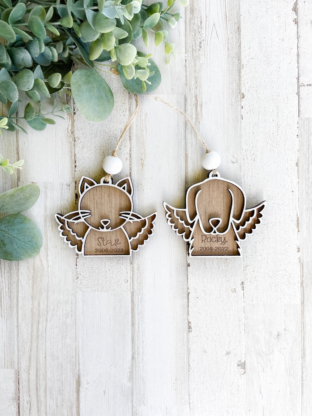 Custom Pet Memorial Ornament, Cat Loss Gift, Pet Remembrance Ornament ...