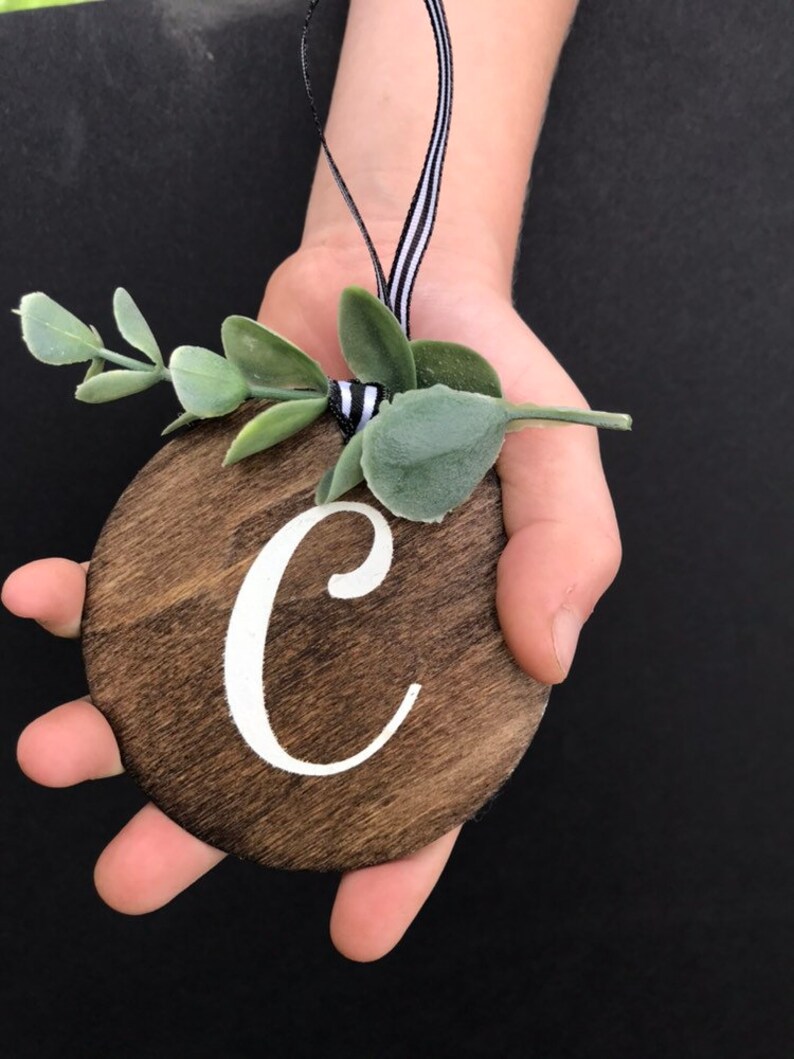 Wood Christmas Ornaments Stocking Name Tags Name Ornament Etsy